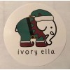 NEW Ivory Ella Round Christmas Elf Sticker Decal