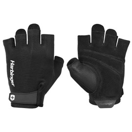 Harbinger 21904 Training Gloves, Muscle Training, Fitness Power Gloves 2.0, Black, XS (Wrist Circumference: 6.5 - 7.0 inches (16.5 - 17.8 cm)