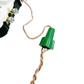 Green Wire Connectors Nuts with Hole, Arborix 80 PCs Winged Green Wire Connectors Nuts Cable Grounding Connectors Electrical Cap UL Listed Easy-Twist 14-10 AWG