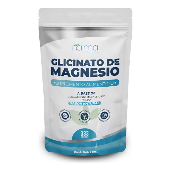 Glicinato De Magnesio 1 Kg 100% Puro Sin Sabor