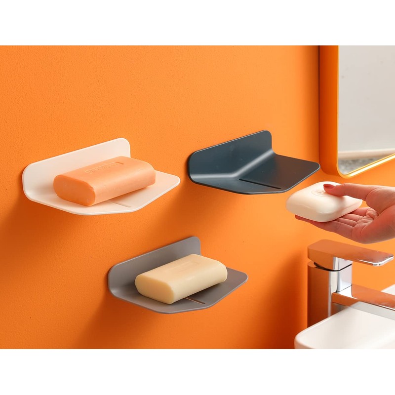 Self-draining Shower Soap Holder for Soap or Sponge, No Drilling