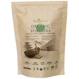 Spirulina Tablets | Organic | 300x500mg | Natural Immune System Booster | MySuperfoods