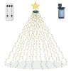 aneeway Christmas Tree Lights with Star Toppers, 410 LED Christmas