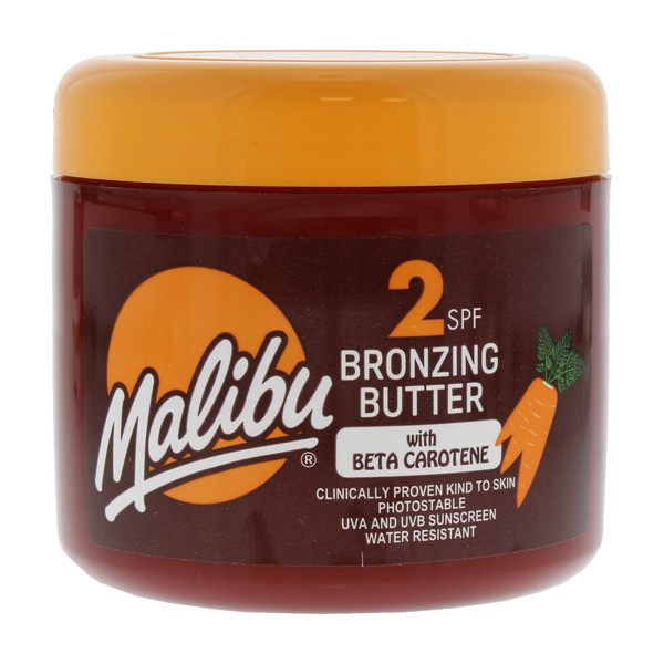 Malibu Fast Tanning Waterproof SPF 2 Bronzing Body Butter with