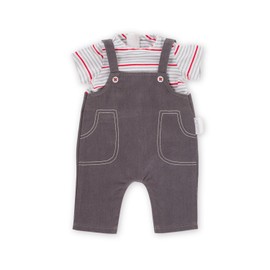 Corolle 12-Inch Bb Smock and Denim Overall Outfit