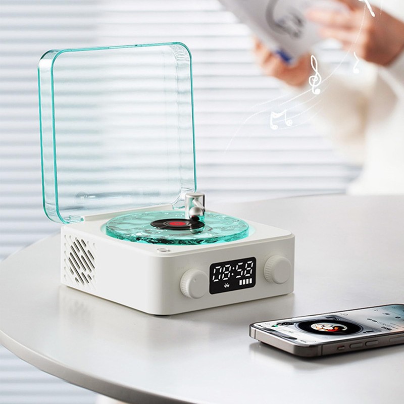 Portable Bluetooth Speaker, White Noise Machine with Alarm Clock 4