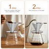 Pour Over Coffee Dripper，Reusable Stainless Steel Drip Cone Coffee Filter,