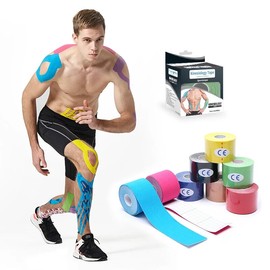 Unbranded 8Pack Kinesiology Tape Waterproof Breathable Cotton Elastic(16ftx2