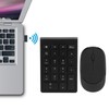 2.4G Wireless Ultra-Thin 22-Key Switch-Free Digital Keyboard Wireless Mouse Set
