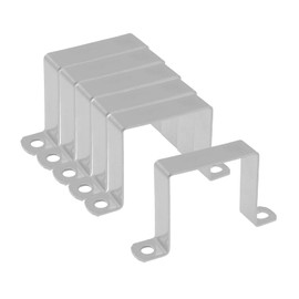 Square Oblong Pipe Clamp,6PCS U-Shaped Pipe Clamp,SAFYY U Shaped Connector Pipe Support Bar Security Holder Bracket,SUS304 Square Tube Buckle Clamps (60 * 60mm/2.36 * 2.36'')