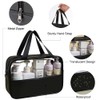 Travel Toiletry Bag 3 Pack/Size Waterproof Clear PVC and PU