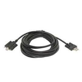 USB 2.0 Screw Lock Hi-Speed A to B Device Cable 15ft. Black
