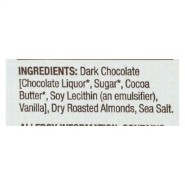 UD_Bark Thins Semi-Sweet Chocolate Dark Chocolate Almond Sea Salt Solid Form Case of 12-4.7 Oz Chocolate Chips