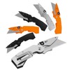 Lichamp 6 Pack Folding Utility Knife Set, Pocket Box Cutter