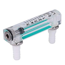 Oxygen Air Flow Meter, LZQ-1 Air Flow Rate Gauge 1~5LPM Oxygen Carbon Dioxide Measuring Flowmeter Gauge, Gas Flowmeter