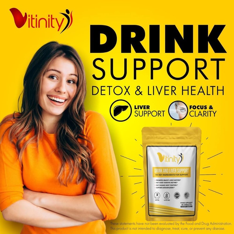 Anti Alcohol Drink Support Supplement - Craving Support,Liver Health,Reduce Alcohol