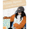 Small snail Unisex Artist Apron Cotton Floral Sleeved Apron for