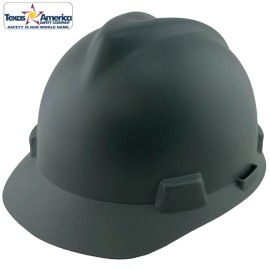 MSA V-Gard Cap Style Hard Hat - Matte Gray - One Touch