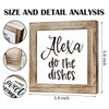 Alexa Do the Dishes Sign - Wooden Box Signs for