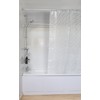 Croydex AE543440 Silver Mosaic Fully Waterproof PVC Shower Curtain, 1800