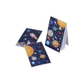 Henbrandt 20 x Mini Space Notebooks Kids Children’s Stationery for Girls and Boys Birthday Party Home School Classroom Prize Loot Bag Filler Party Favour