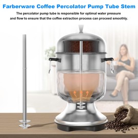 Kscjdg Coffee Maker Pump Tube Fits Farber-ware Coffee Percolators 18-55 Cup P13-1355 Coffee Urn Stem Replacement FSU255, 155 Coffee Pot