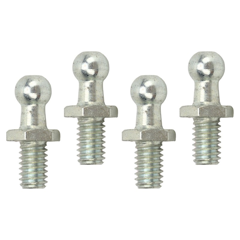 4Pcs 10mm Ball Studs 5/16‑18 Thread High Hardness Rugged Stable