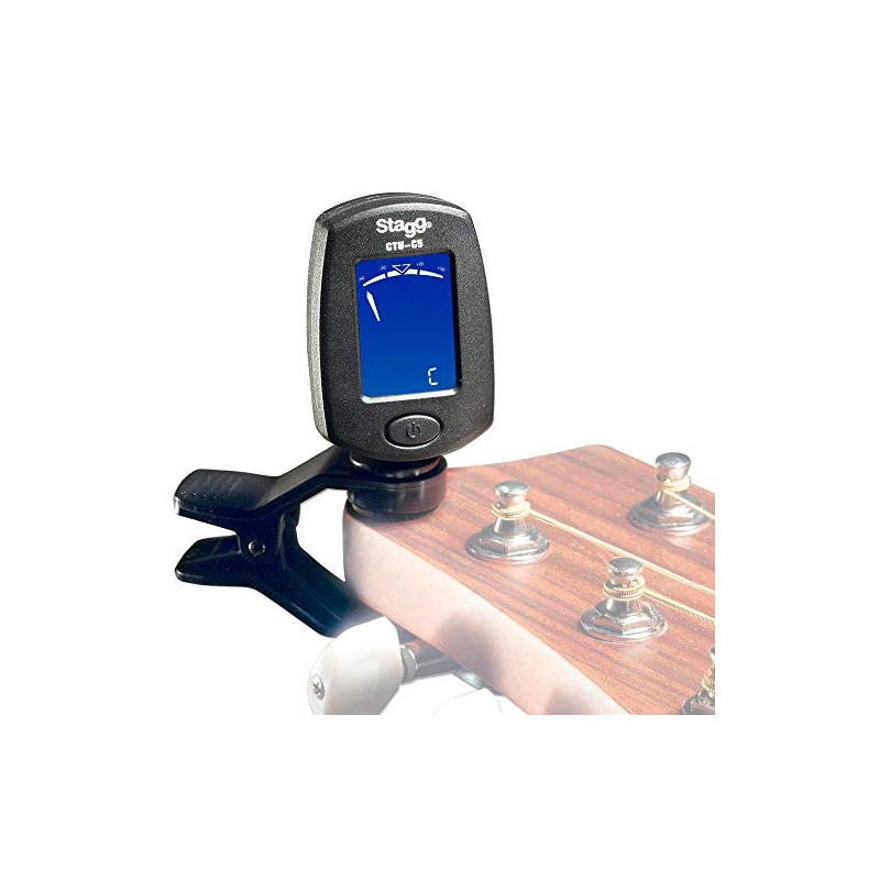 Stagg CTU-C5 BK Backlit Clip-On Chromatic Tuner