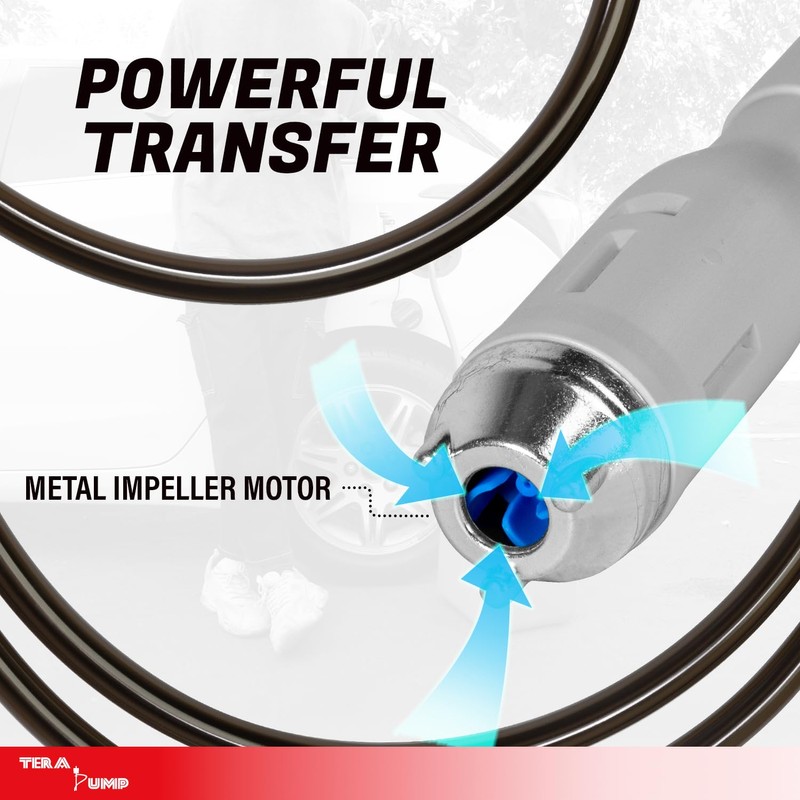 TERA PUMP 5th Gen. Overflow Protection Fuel Transfer Pump, Gas