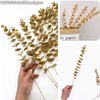 CATTREE Artificial Gold Eucalyptus, Faux Plastic Golden Plants 19" Tall