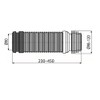 acl Universal Range Flexi Plastic Flexibler WC-Winkel-Ablaufanschluss 90/110 mm