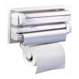 Misorel Dispensador De Papel 3 En 1 Aluminio Payo Servitoalla Cocina