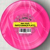 CUSINIUM 25-Pack 9" Hot Pink Paper Plates - Ideal for