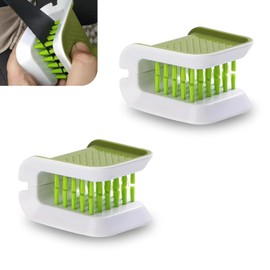 Anyhut 2 PCS Seatbelt Cleaner, Seat Belt Cleaner for Automotive Interior Dusting Brush, Double Sided Cleaning Brush U-Shaped, Universally Applicable for Car Interior Cleaning (Green)