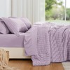 Freyamy Seersucker Bed Linen 135 x 200 cm 2-Piece Purple