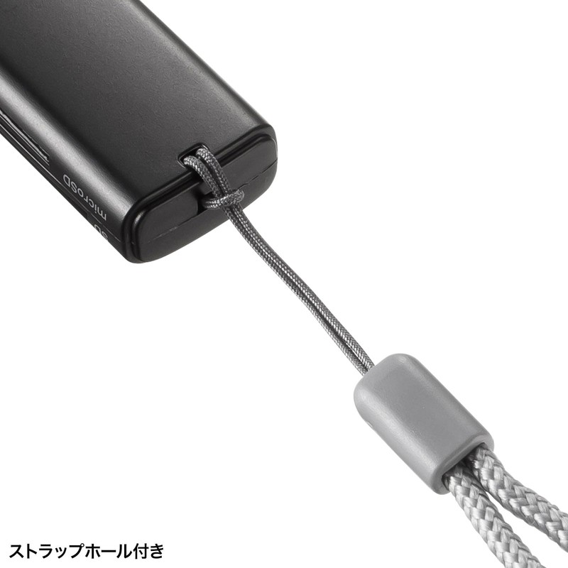 Sanwa Supply USB 5Gbps Type-C Card Reader ADR-5TCMSD1BK