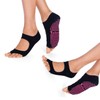 Tucketts Allegro Toeless Non-Slip Grip Socks - Anti Skid Yoga,