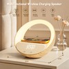 Bluetooth Speaker Wireless Charging for Bedroom, Sunrise Alarm Clock Light