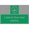 Lateral flow test station sign