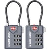 SURE LOCK-Unisex Adult TSA Compatible Travel Luggage Locks, Inspection Indicator,