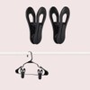 TOFIIGREM Black Hanger Clips 60 PCS, Multi-Purpose Plastic Clips Perfect