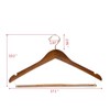 10 Quality Hangers Curved Wooden Hangers Beautiful Sturdy Suit Coat
