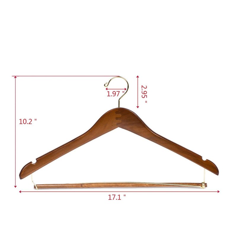 10 Quality Hangers Curved Wooden Hangers Beautiful Sturdy Suit Coat
