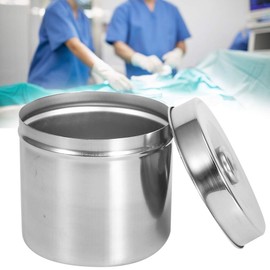Stainless Steel Ointment Jar, Dressing Cotton Box, Iodophor Gauze Container, Lid Reagent Bottles Supplies