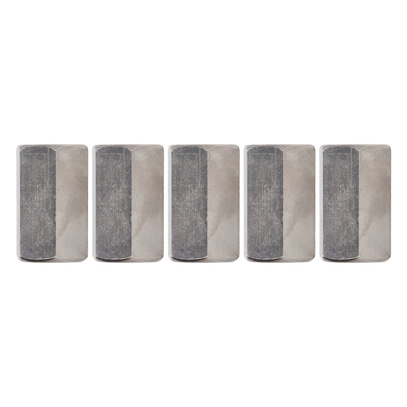 5Pcs Hex Coupling Nut Set Connector 304 Stainless Steel Industrial