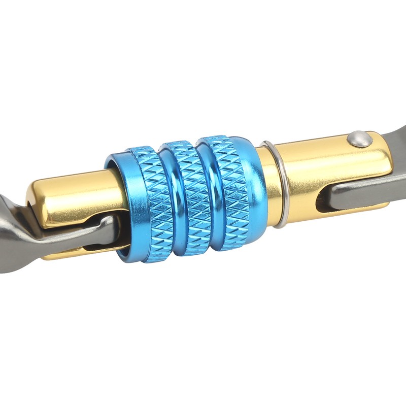 XINDA Climbing Carabiner Safety Buckle Quick Hanging D‑Type Screw Main
