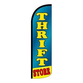 Thrift Store Swooper Flag Feather Fly Knitted Polyester Decorative House