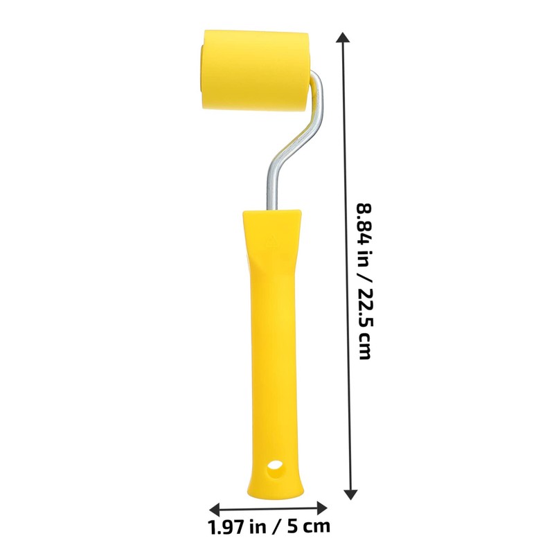 Operitacx Flat Pressure Roller Tool Ergonomic Rubber Seam Roller for