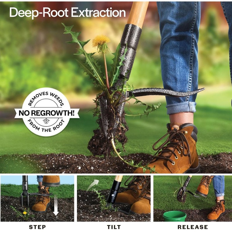 Weed Puller Tool, Stand Up Heavy Duty Weed Remover Tool