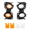 QWORK Pack of 2 Bicycle Light Holders, 360° Rotatable Light